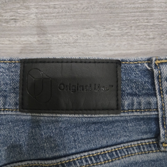 Original Use Men's Ripped Blue Skinny Jeans - Picture 3 of 4